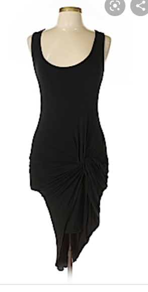 Sttela Luce Casual  asymmetrical black dress - Picture 7 of 10